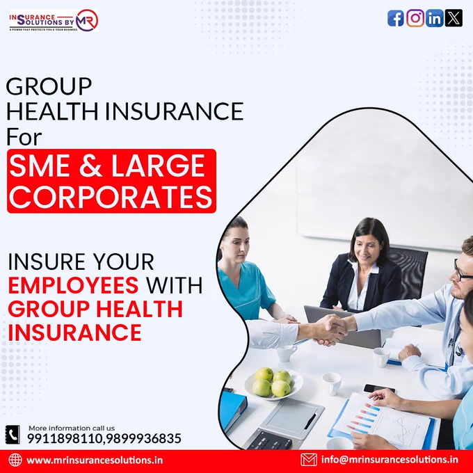 "Empower your team with the gift of wellness! 🌟 Explore comprehensive 𝐆𝐫𝐨𝐮𝐩 𝐇𝐞𝐚𝐥𝐭𝐡 𝐈𝐧𝐬𝐮𝐫𝐚𝐧𝐜𝐞 𝐩𝐥𝐚𝐧𝐬 tailored for your workforce with 𝐌 𝐑 𝐈𝐧𝐬𝐮𝐫𝐚𝐧𝐜𝐞 𝐒𝐨𝐥𝐮𝐭𝐢𝐨𝐧𝐬. Elevate employee well-being and boost productivity. Together, let's prioritize 𝐡𝐞𝐚𝐥𝐭𝐡  and build a stronger, happier 𝐰𝐨𝐫𝐤𝐩𝐥𝐚𝐜𝐞! "💪🏥 
.
.
📞𝐂𝐀𝐋𝐋 𝐔𝐒 𝐍𝐎𝐖 = 9899936835
📩 𝐄𝐦𝐚𝐢𝐥 𝐔𝐬: Corporate.care@mrinsurancesolutions.in
.
.
#MRInsuranceSolutions #newdelhi #GroupHealth #EmployeeWellness #grouphealthinsurance #healthinsurance #insurance #policy #safety #

Office-619/60, Chattarpur Main Road, Opposite, Yes Bank, New Delhi-110074