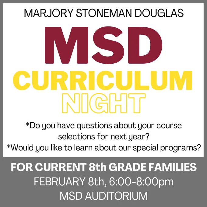 MSD parent night