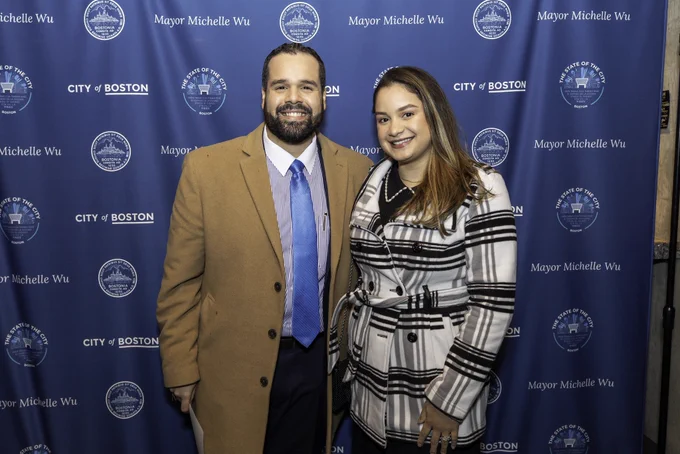 Enrique and Wife at the State of the City