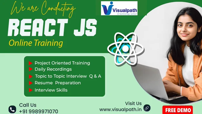 #Visualpath provides top-quality #ReactJS online training conducted by real-time experts. Our training is available worldwide, and we offer daily recordings and presentations for reference.  Enroll Now for a free demo by calling us at  91-9989971070 
Join us on Telegram: https://t.me/visualpathsoftwarecourses
Join us on WhatsApp: https://bit.ly/47eayBz
Visit: https://www.visualpath.in/ReactJs-Training-in-Hyderabad.html
#fullstackdeveloper #fullstackdevelopment #Visualpath  #onlinetraining #fullstack #FullStackDevelopmentTraining #software  #ReactJS #mernstack #reactjsdeveloper #mernstackdeveloper #education #freedemo #mongoDB #uideveloperelopment #MEANStack #nodejs  #HTML #AngularJS #css #ecmascript