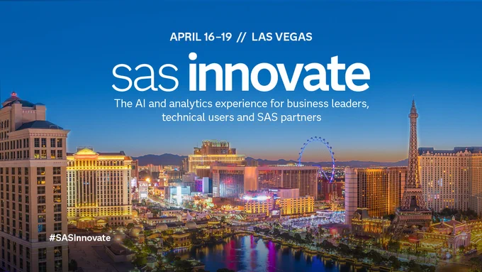 SAS Innovate is the AI and analytics experience for business leaders, technical users, and SAS partners. Registration is now open. We want to see you on April 16-19 in Las Vegas!