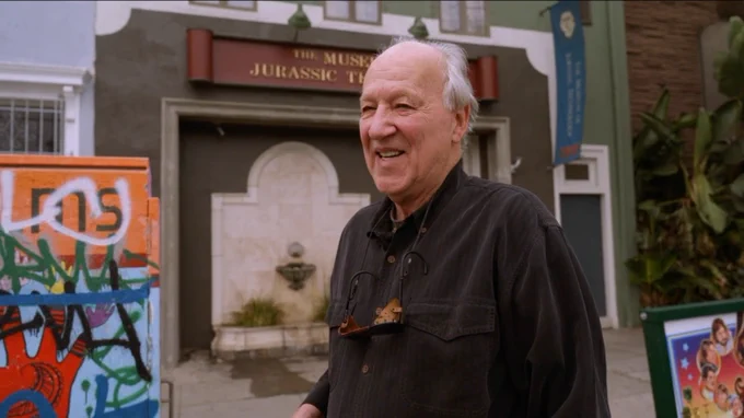 Werner Herzog laughing.