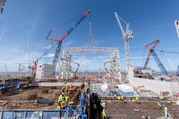 Hinkley Point C site under construction