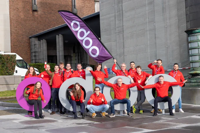 Teamfoto Odoo Experience 2023 - Brussel