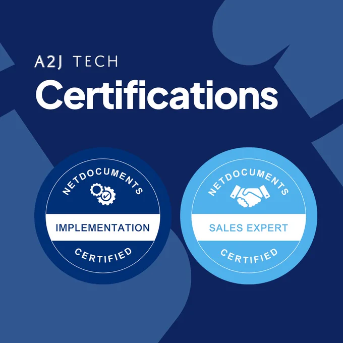 A2J Tech Certifications Image