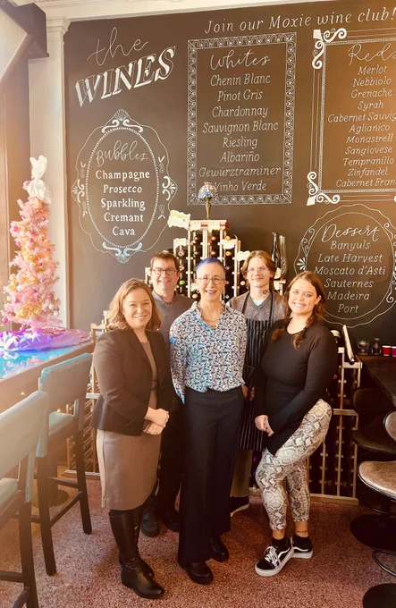 Lt. Gov. Rodriguez visits Moxie Coffee Shop in Plymouth. 