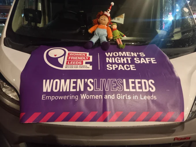 Pic of the Women’s Night Safe Space out in Leeds