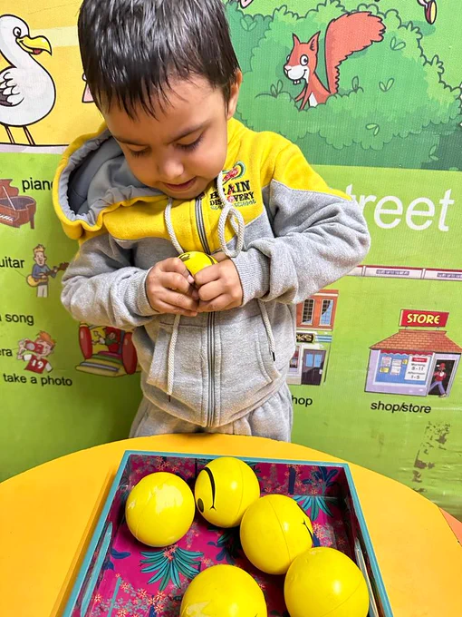 Squeezing balls develops the fine motor skills of the children, improves the small muscles in the finger, toes, wrist and ankles. These are intricate movements that require a high level of control. This in turn improves holding, grasping, squeezing, gripping objects for writing.
.
.
.
.
.
#PlaytimeJoy
#SquishyFun
#TinyHandsPlay
#PlayfulSqueezes
#KidsSensoryPlay
#BounceAndSqueeze
#LittleExplorers
#SoftPlayAdventures
#SqueezeAndGiggle
#ToddlerSensations
#PlayfulSqueezing
#SensoryPlaytime
#CheerySqueezes
#TinyFingersFun
#SqueezePlaytime
#CuddlySqueeze
#HappyHandsPlay
#GentleSqueeze
#SquishyExplorers
#JoyfulSensations
#KidsSoftPlay
#SqueezeAndSmile
#PlayfulSqueezeMoments
#SquishySensoryFun
#LittleHandsSqueeze
#SensoryAdventures
#BallsOfJoy
#TactilePlaytime
#SqueezingSmiles
#SoftSqueezePlay