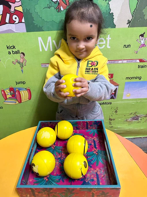 Squeezing balls develops the fine motor skills of the children, improves the small muscles in the finger, toes, wrist and ankles. These are intricate movements that require a high level of control. This in turn improves holding, grasping, squeezing, gripping objects for writing.
.
.
.
.
.
#PlaytimeJoy
#SquishyFun
#TinyHandsPlay
#PlayfulSqueezes
#KidsSensoryPlay
#BounceAndSqueeze
#LittleExplorers
#SoftPlayAdventures
#SqueezeAndGiggle
#ToddlerSensations
#PlayfulSqueezing
#SensoryPlaytime
#CheerySqueezes
#TinyFingersFun
#SqueezePlaytime
#CuddlySqueeze
#HappyHandsPlay
#GentleSqueeze
#SquishyExplorers
#JoyfulSensations
#KidsSoftPlay
#SqueezeAndSmile
#PlayfulSqueezeMoments
#SquishySensoryFun
#LittleHandsSqueeze
#SensoryAdventures
#BallsOfJoy
#TactilePlaytime
#SqueezingSmiles
#SoftSqueezePlay