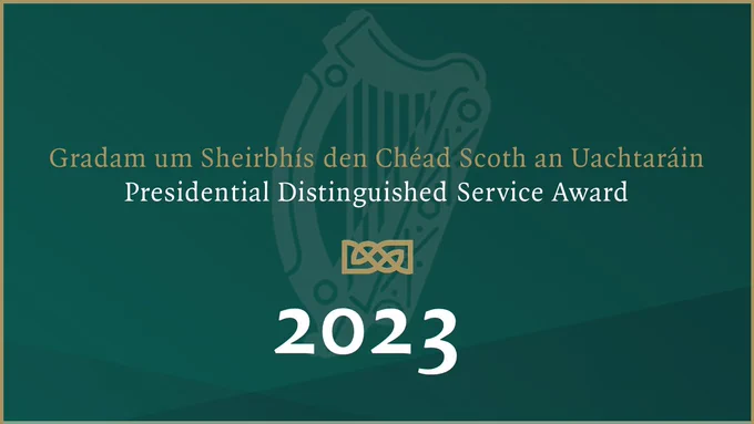 Graphic for the 2023 Presidential Distinguished Service Awards. 
