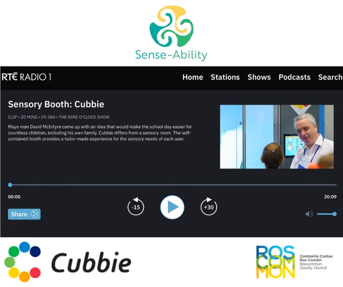 RTE Radio 1. Sensory Booth: Cubbie radio show image.