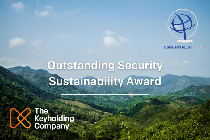 The Keyholding Company are nominated for the Outstanding Security Sustainability Award at the 2024 OSPAs