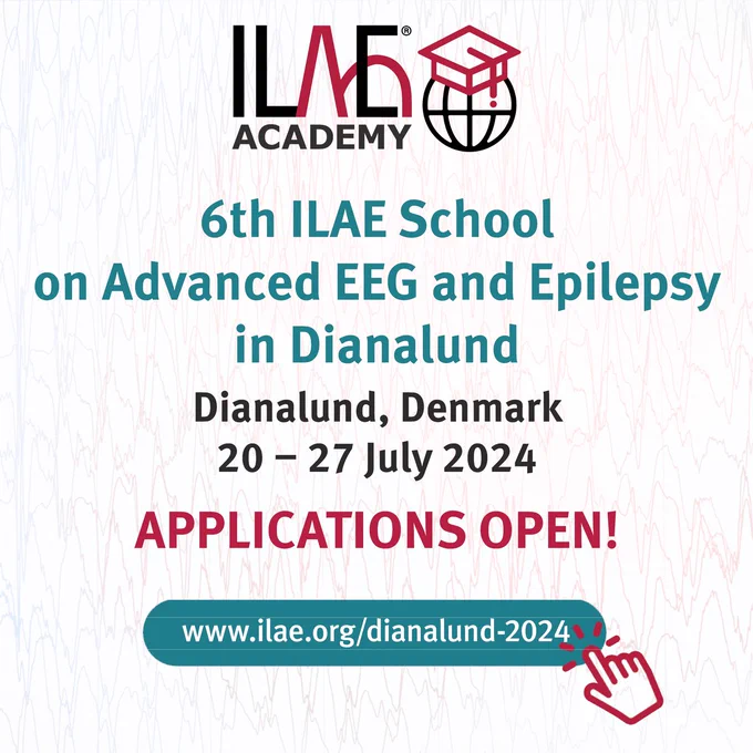 ILAE Academy
6th ILAE School on Advanced EEG and Epilepsy in Dianalund
Dianalund, Denmark
20 - 27 July 2024
Applications open!
www.ilae.org/dianalund-2024