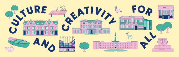 The words Culture and Creativity for All.