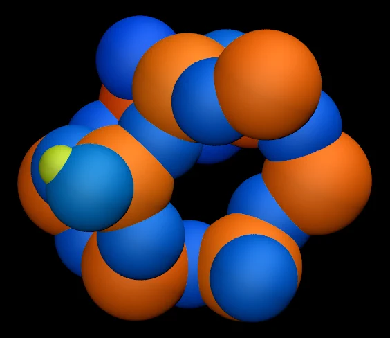 Si (red), O (blue) and H (green) atoms.