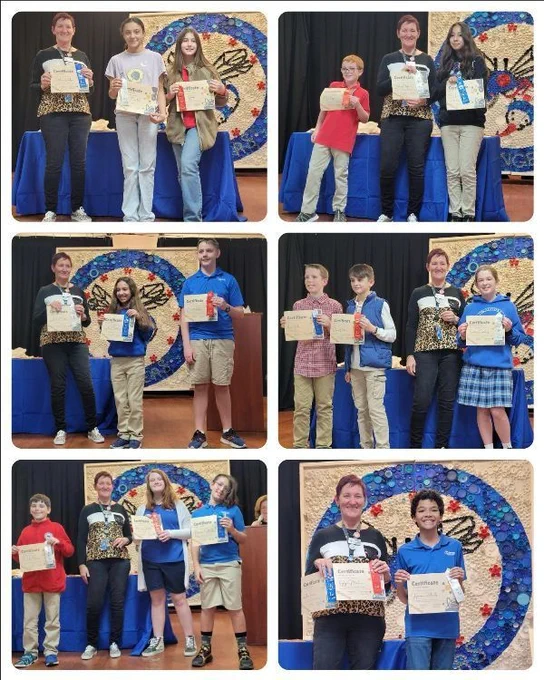 Dr. Langshaw with the category winners!