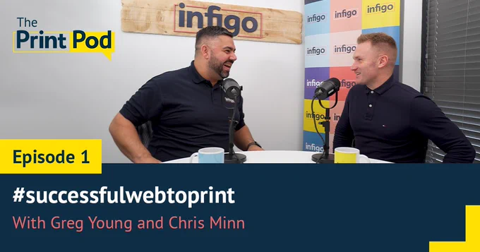 Listen live to our new print podcast: The PrintPod episode one #successfulwebtoprint with Greg Young