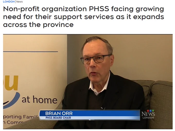 PHSS Board Chair, Brian Orr, speaks to CTV News London about the intentional community that has been built at the PHSS Clarke Road location, in London.