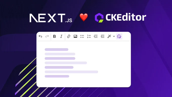 CKEditor 5 brings you an official integration with Next.js