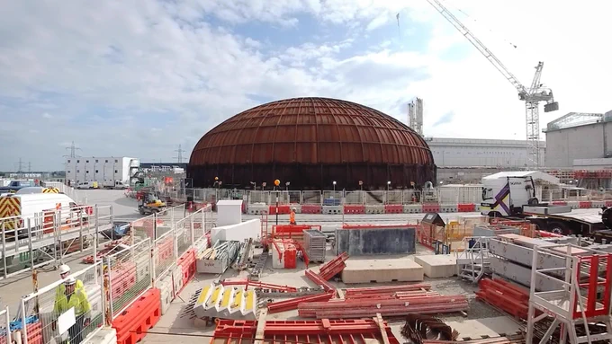 Hinkley Point C under construction