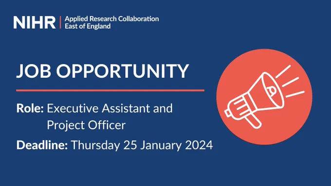 📣Job opportunity!

@CRIPACC1 is looking for an Executive Assistant and Project Officer to provide administrative, project and executive support to the Director. This includes diary management & event planning.

⚠️Deadline: Thursday 25 January

Apply here➡️https://www.jobs.ac.uk/job/DFF888/executive-assistant-and-project-officer