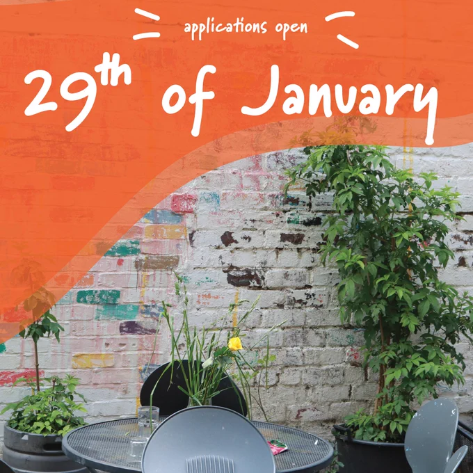 Text on image reads: applications open 29th of January