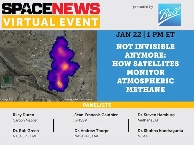 Free Virtual Webinar - Not Invisible Anymore: How satellites monitor atmospheric methane.