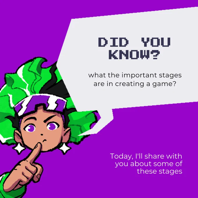 Did you Know? what the important stages are in creating a game? Today, I'll share with you about some of these stages