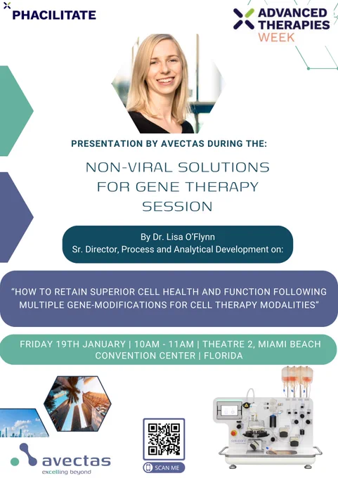 ATW24
Phacilitate
Avectas
NON-VIRAL SOLUTIONS FOR GENE THERAPY SESSION