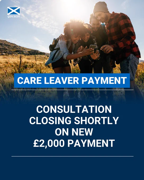 Care Leaver Payment. Consultation closing shortly on new £2,000 payment