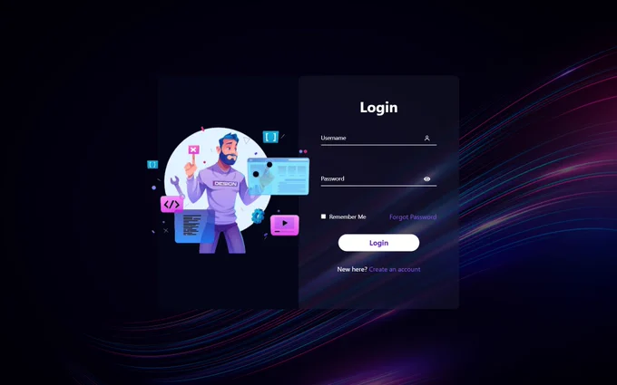 Login Page of EffiTrack 🧑🏻‍💻