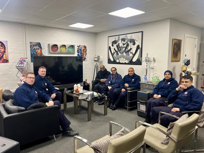 LFRS staff at the morning event delivered by Adrian Murrell from “Windrush Initiatives” centre in Preston.