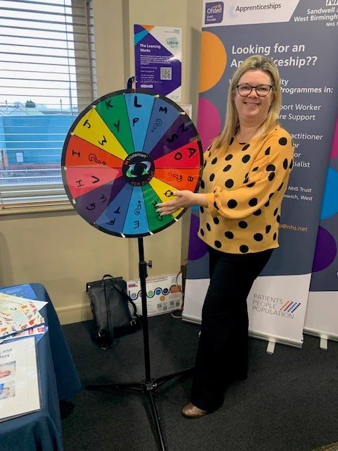 There are over 350 different NHS careers, including receptionists, porters, security, catering, administrators, scientists, AHPs, nurses and doctors - spin the wheel to find out more 