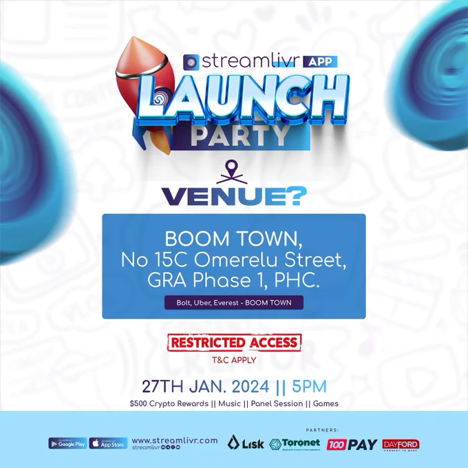 Streamlivr Launch Party