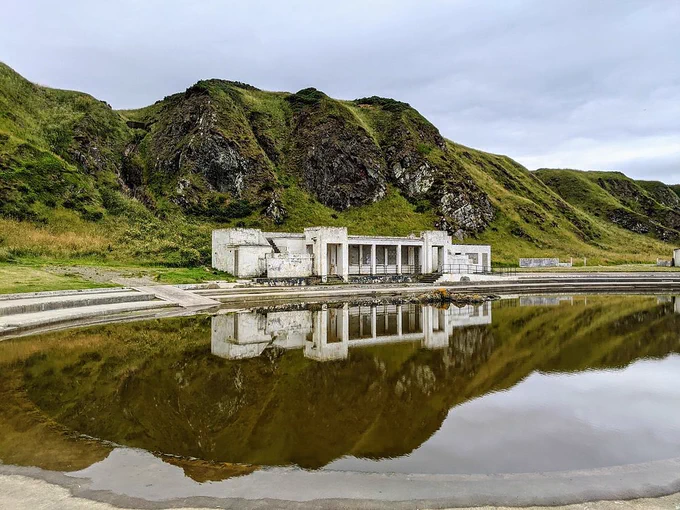 Tarlair Pool pictured in 2023, in a state of dereliction.
Image: Tailor-Made Itineraries