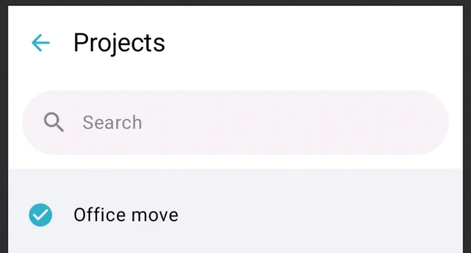A screenshot of an Android app using Compose to put a Material 3 SearchBar as a second row of the TopAppBar.