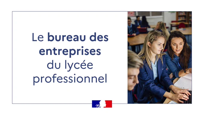Le bureau des entreprises du lycée professionnel