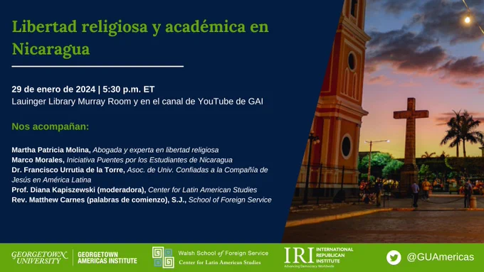 Libertad religiosa y académica en Nicaragua