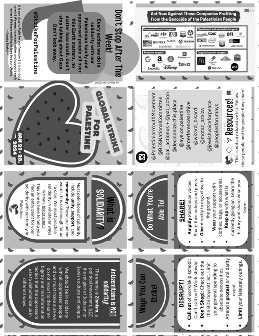 Black and White version of the zine