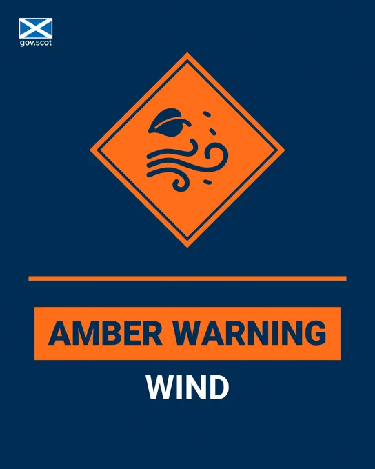 Amber warning wind