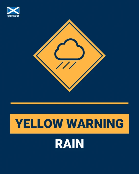 Yellow warning rain
