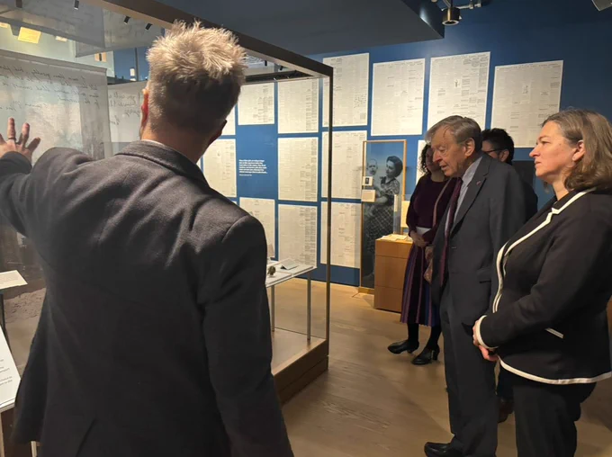 Fleur Anderson MP and members of the APPG for genocide prevention at the Imperial War Museum