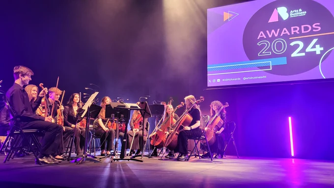 Ulster Youth Orchestra at The Lyric Theatre opening the A&BNI 2024 awards 