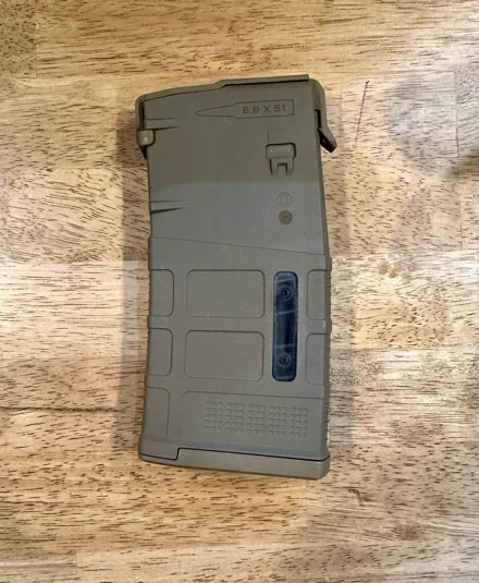 Magpul's 6.8 x 51 mm NGSW magazine design. 
