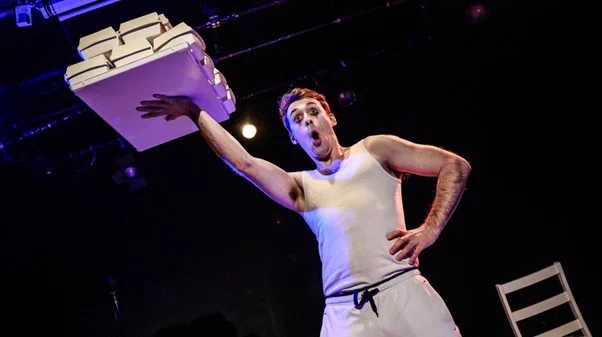 Production photograph from Double Act.