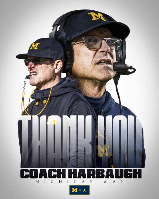 Thank You Coach Harbaugh