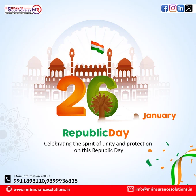 "Celebrate the spirit of protection and freedom with 𝐌 𝐑 𝐈𝐧𝐬𝐮𝐫𝐚𝐧𝐜𝐞 𝐒𝐨𝐥𝐮𝐭𝐢𝐨𝐧𝐬 this 𝐑𝐞𝐩𝐮𝐛𝐥𝐢𝐜 𝐃𝐚𝐲! 🇮🇳🛡️ Safeguarding dreams, securing smiles. 𝐇𝐚𝐩𝐩𝐲 𝐑𝐞𝐩𝐮𝐛𝐥𝐢𝐜 𝐃𝐚𝐲! Honoring the essence of sovereignty and security this 𝐑𝐞𝐩𝐮𝐛𝐥𝐢𝐜 𝐃𝐚𝐲 with 𝐌 𝐑 𝐈𝐧𝐬𝐮𝐫𝐚𝐧𝐜𝐞 𝐒𝐨𝐥𝐮𝐭𝐢𝐨𝐧𝐬. 🇮🇳🛡️ Let's safeguard dreams and embrace a future protected. 𝐇𝐚𝐩𝐩𝐲 𝐑𝐞𝐩𝐮𝐛𝐥𝐢𝐜 𝐃𝐚𝐲"
.
.
📞𝐂𝐀𝐋𝐋 𝐔𝐒 𝐍𝐎𝐖 = 9899936835
📩 𝐄𝐦𝐚𝐢𝐥 𝐔𝐬: Corporate.care@mrinsurancesolutions.in
.
.
#MRInsuranceSolutions #RepublicDay #proudtobeindians #HappyRepublicDay #happyrepublicday #happyrepublicday2024 #happyrepublicday🇮🇳#happyrepublicdayindia #happyrepublic #happyrepublicdayindia #happyrepubliccelebration #ajadikaamrutmahotsav #ajadikaamritmahotsav
Office-619/60, Chattarpur Main Road, Opposite, Yes Bank, New Delhi-110074