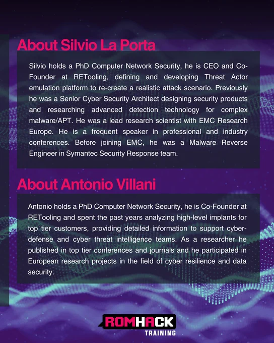 Silvio la porta e Antonio villani 
Edr: the great escape 