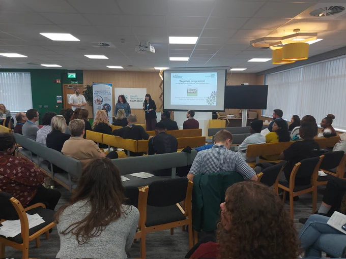 Joanna Duke and Emily Clayton spoke about Experts by Experience within the organisation.