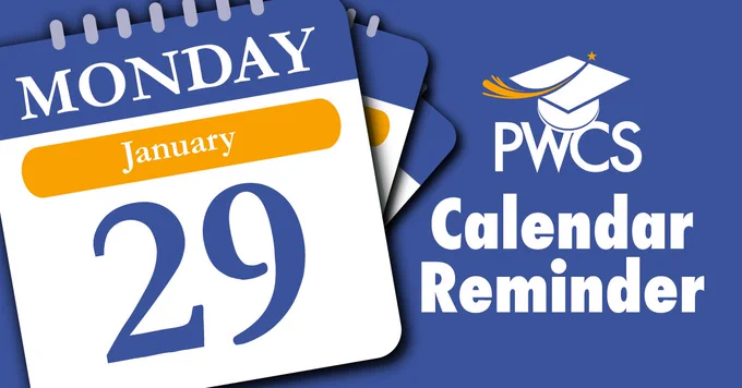Calendar Reminder graphic with a calendar on Monday, January 29